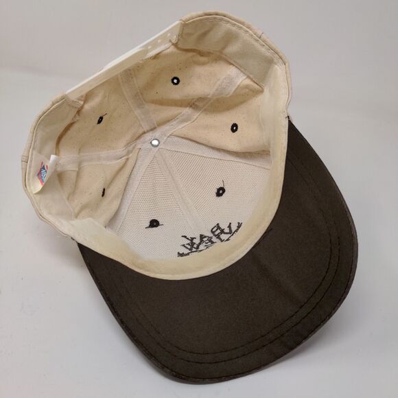Nissin Men's Bay View Golf Snapback Hat Tan Brown OSFM Distressed - Picture 10 of 13